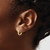 Image of 12mm 14K Yellow Gold Madi K CZ Childrens Hinged Hoop Earrings GK650