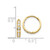 Image of 12mm 14K Yellow Gold Madi K CZ Childrens Hinged Hoop Earrings GK650