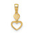 Image of 14K Yellow Gold Madi K CZ Hearts Dangle Pendant