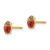 Image of 6mm 14K Yellow Gold Madi K Enamel Ladybug Post Earrings