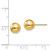 Image of 7mm 14K Yellow Gold Madi K Polished 7mm Ball Post Earrings