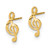Image of 10mm 14K Yellow Gold Madi K Polished Musical Note Post Earrings