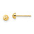 Image of 3mm 14K Yellow Gold Madi K Shiny-Cut 3mm Half-Ball Post Earrings