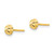 Image of 4mm 14K Yellow Gold Madi K Shiny-Cut 4mm Half-Ball Post Earrings