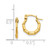 Image of 13mm 14K Yellow Gold Madi K Tiny Hollow Hoop Earrings