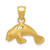 Image of 14K Yellow Gold Manatee Pendant