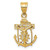 Image of 14K Yellow Gold Mariners Cross Pendant C809