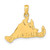 Image of 14K Yellow Gold Marthas Vineyard Island Pendant
