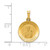 Image of 14K Yellow Gold Matka Boska Czestochowska Reversible Medal Pendant