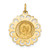 Image of 14K Yellow Gold Matka Boska Medal Charm XR656