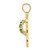 Image of 14K Yellow Gold May/CZ Simulated Birthstone Flip Flop Pendant