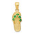 Image of 14K Yellow Gold May/CZ Simulated Birthstone Flip Flop Pendant