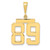 Image of 14K Yellow Gold Medium Polished Number 89 Pendant MP89