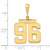 Image of 14K Yellow Gold Medium Polished Number 96 Pendant MP96