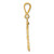 Image of 14K Yellow Gold Medium Shiny-Cut Number 33 Pendant