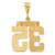 Image of 14K Yellow Gold Medium Shiny-Cut Number 35 Pendant