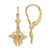 Image of 25.6mm 14K Yellow Gold Mini Butterfly Leverback Earrings