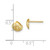 Image of 6.45mm 14K Yellow Gold Mini Clam Shell Stud Post Earrings