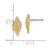 Image of 11.45mm 14K Yellow Gold Mini Conch Shell Stud Post Earrings TE800 Image of 11.45mm 14K Yellow Gold Mini Conch Shell Stud Post Earrings TE800