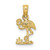 Image of 14K Yellow Gold Mini Flamingo Pendant