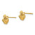 Image of 9mm 14K Yellow Gold Mini Frog Stud Post Earrings