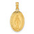 Image of 14K Yellow Gold Miraculous Medal Pendant M1431