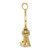 Image of 14K Yellow Gold Moveable I Love You Key Chain Pendant