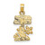 Image of 14K Yellow Gold Multi Enamel My Garden Post Flower Pendant