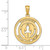 Image of 14K Yellow Gold Naples Dolphins Pendant
