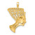 Image of 14K Yellow Gold Nefertiti Pendant C445