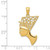 Image of 14K Yellow Gold Nefertiti Profile Pendant