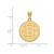 Image of 14K Yellow Gold NHL Boston Bruins Large Pendant by LogoArt (4Y004BRI)