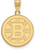 Image of 14K Yellow Gold NHL Boston Bruins Large Pendant by LogoArt (4Y004BRI)