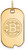 Image of 14K Yellow Gold NHL Boston Bruins Small Dog Tag by LogoArt