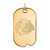 14K Yellow Gold NHL Chicago Blackhawks Large Dog Tag by LogoArt