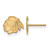 14K Yellow Gold NHL Chicago Blackhawks X-Small Post Earrings by LogoArt