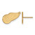 14K Yellow Gold NHL Detroit Red Wings Small Post Earrings by LogoArt