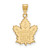 Image of 14K Yellow Gold NHL Toronto Maple Leafs Large Pendant by LogoArt