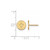 Image of 14K Yellow Gold NHL Winnipeg Jets X-Small Post Earrings by LogoArt