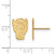 Image of 14K Yellow Gold North Carolina State University Sm Post Earrings LogoArt 4Y051