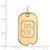 Image of 14K Yellow Gold North Carolina State University Small Dog Tag by LogoArt