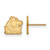 14K Yellow Gold Northern Illinois University X-Small Post Earrings by LogoArt