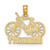 Image of 14K Yellow Gold Ocean City Under Bicycle Pendant