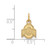 Image of 14K Yellow Gold Ohio State University X-Small Pendant by LogoArt (4Y001OSU)
