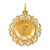 Image of 14K Yellow Gold Our Lady Of Sorrows Medal Pendant D3760
