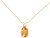 Image of 14K Yellow Gold Oval Citrine Pendant (Chain NOT included) P8018-11