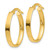 Image of 14mm 14K Yellow Gold Oval Hoop Earrings PRE556