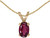 Image of 14k Yellow Gold Oval Rhodolite Garnet Pendant (Chain NOT included)