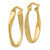 Image of 10mm 14K Yellow Gold Oval Twist Hoop Earrings