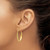 Image of 10mm 14K Yellow Gold Oval Twist Hoop Earrings